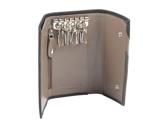 BH-375 SPORT Etui na klucze skórzane Szare