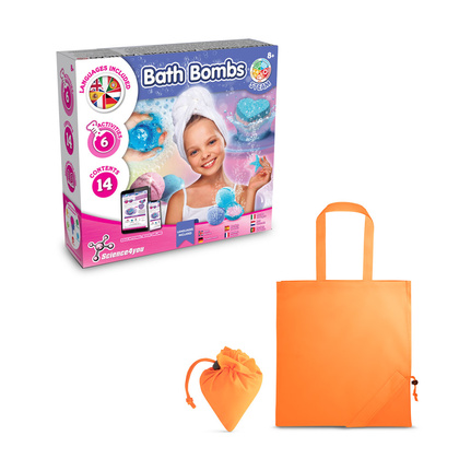 Bath Bombs Kit V. Gra edukacyjna dostarczany ze składaną torbą prezentową