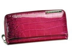 Portfel damski skórzany PELLUCCI BC-111 Jagoda