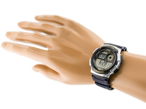 ZEGAREK MĘSKI CASIO AE-1000W 2AV (zd073e) - WORLD TIME