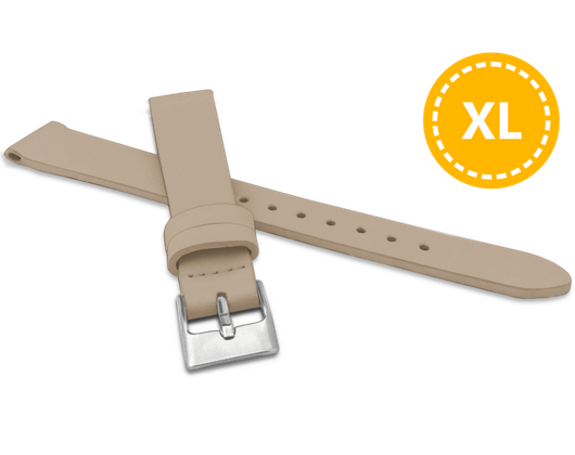 MINET XL Beżowy pasek z luksusowej skóry Top Grain - 14 - XL