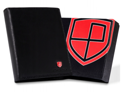 Duży, skórzany portfel męski z systemem rfid
