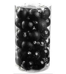 Bombki choinkowe komplet 37 szt. nietłukących plastikowych bombek