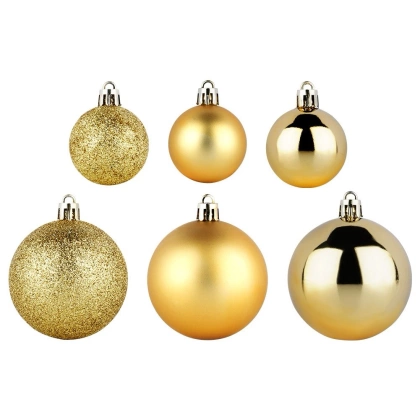 Bombki choinkowe nietłukące 4 / 6 cm 100 szt.