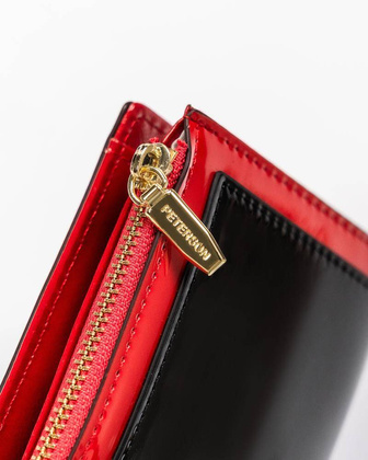 Portfel damski eko PTN 003-LAK Red+Czarny