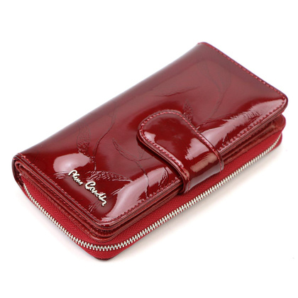 Duży skórzany portfel damski Pierre Cardin