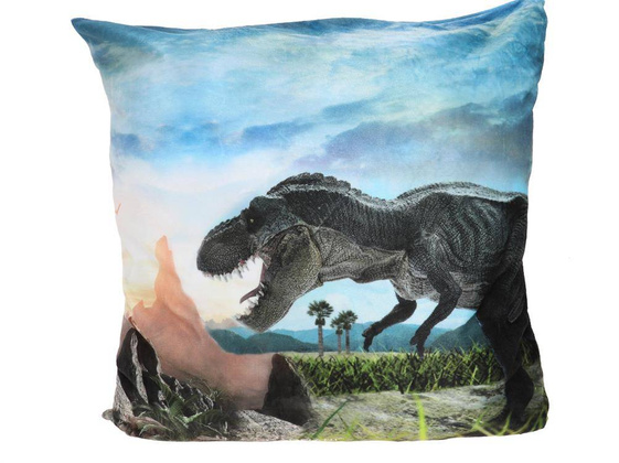 Poduszka z wypełnieniem/suwak - Prehistoric  World of Dinosaurs (CARMANI)