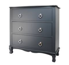 Komoda trzy szuflady szara