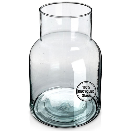 Wazon na kwiaty dekoracyjny szklany 25 cm