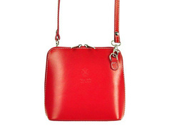 Torebka damska skórzana 1702 Czerwona