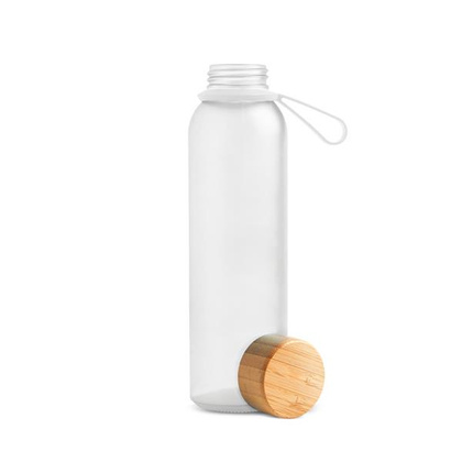 Butelka ze szkła matowego o pojemności 500 ml, z silikonowym uchwytem / Atlântida