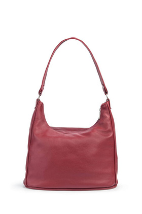 Torebka skórzana na ramię KEMER VOOC EP20 Bordowa