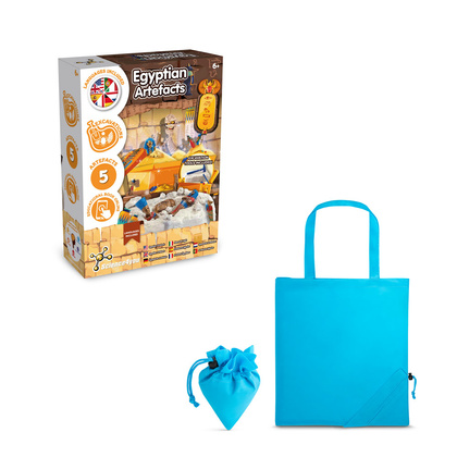 Ancient Egypt Excavation Kit V. Gra edukacyjna dostarczany ze składaną torbą prezentową