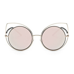 OKULARY LUSTRZANE KOCIE OCZY - RÓŻOWE OK86WZ3