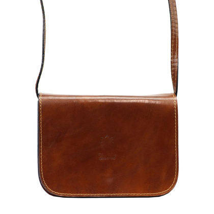 Torebka damska skórzana KEMER 43 Ciemny brąz