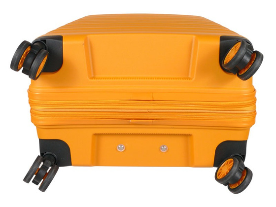 Walizka DIELLE 100 4k 66cm średnia żółta PP z poszerzeniem