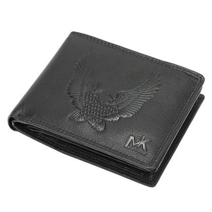 Portfel męski skórzany TCC 5600-1 RFID Czarny