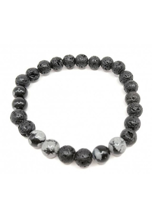 Bransoletka OBSYDIAN LAWA