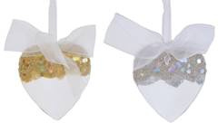 Kryształ akrylowy serce zawieszka 2 kolory