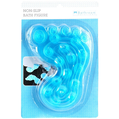 Podkładki antypoślizgowe z przyssawkami stopy niebieskie zestaw 4 szt.