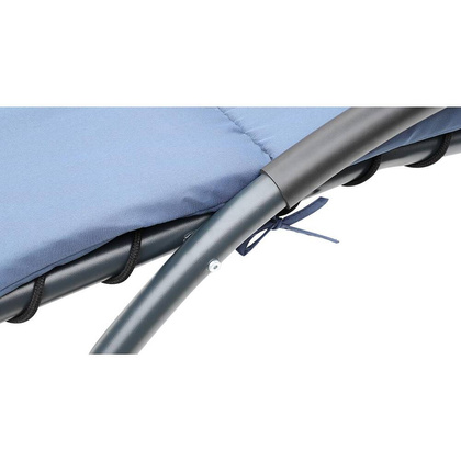 LEŻAK FOTEL Z PARASOLEM BERGAMO 200x125x180CM GRANAT