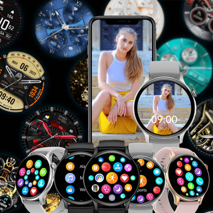 SMARTWATCH DAMSKI Rubicon RNCF10 - TRYBY SPORTOWE, MONITOR SNU (sr055b)