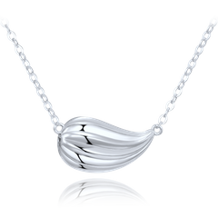 MINET Szczotkowany naszyjnik srebrny