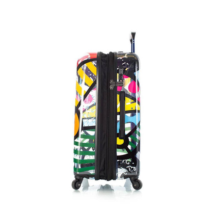 Heys Britto Butterfly twarda mała transparentna walizka kabinowa na kółkach