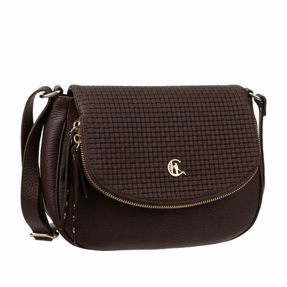 Torebka Canaletto z klapką z tłoczeniem plecionki – elegancja i funkcjonalność na lata TD717s255