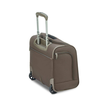 Delsey Helium DLX mała brązowa walizka kabinowa na kółkach 55 cm pilotka