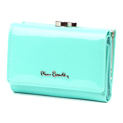 Portfel damski skórzany PIERRE CARDIN 07 SHINY 117 Czarny