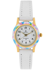 ZEGAREK KOMUNIJNY DZIECIĘCY PERFECT LP195-06 - biały/złoty + BOX