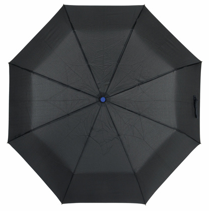 Automatyczny, wiatroodporny, kieszonkowy parasol STREETLIFE, czarny, niebieski