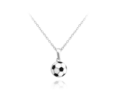 MINET Naszyjnik srebrny PIŁKA NOŻNA