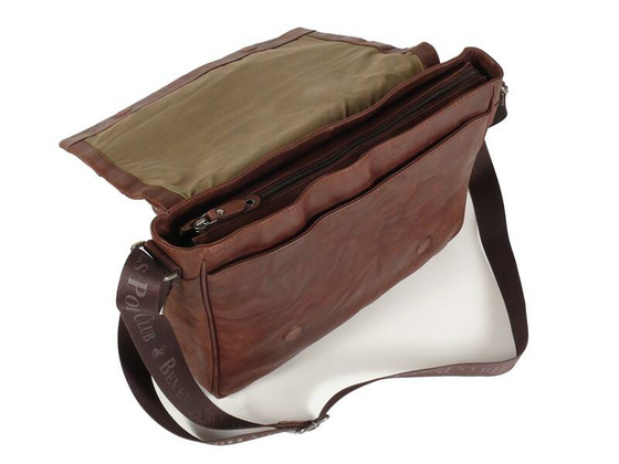 BH-784 MEMPHIS Torba na ramię skórzana Brązowa