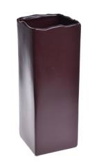Wazon prostokąt bordowy średni