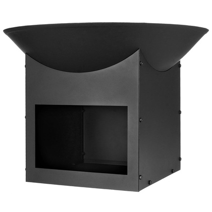 Palenisko ogrodowe metalowe czarne 56x41 cm