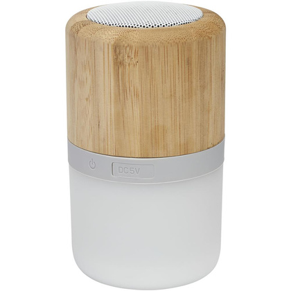 Bambusowy głośnik Bluetooth® Aurea z podświetleniem