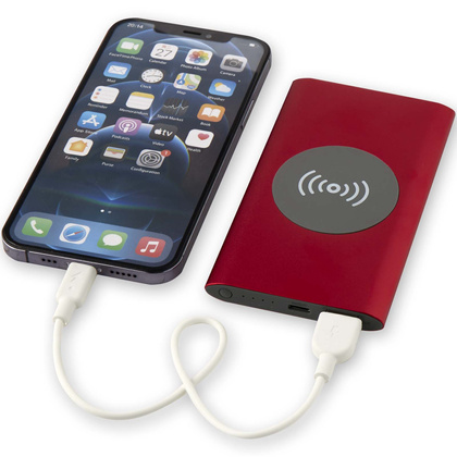 Juice bezprzewodowy powerbank o pojemności 4000 mAh Type-C z aluminium pochodzącego z recyklingu