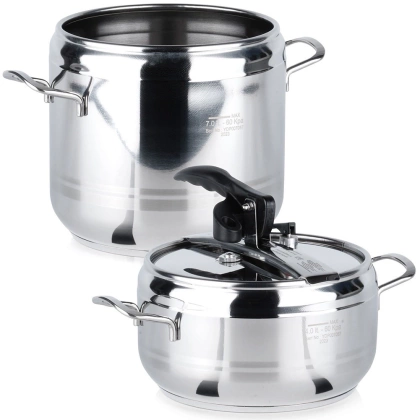 Szybkowar garnek stalowy indukcja PROFI duo 4+7 l
