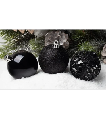 Bombki choinkowe komplet 37 szt. nietłukących plastikowych bombek