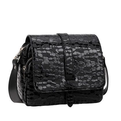 Torebka damska z efektem kropli Canaletto srebrne wykończenia TD690s258