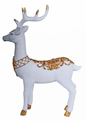 Figurka renifer stojący złoty