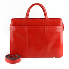 525 Teczka damska suwakowa-2komorowa-czerwona KEMER