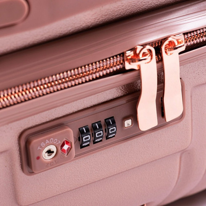 Duża walizka WINGS WN01 L Różowa