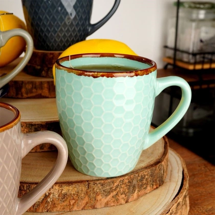 Kubek z uchwytem ceramiczny zestaw 4 szt. 250 ml