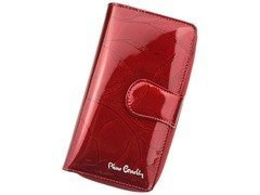 Portfel damski skórzany PIERRE CARDIN 02 LEAF 116 Czerwony