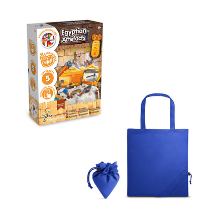Ancient Egypt Excavation Kit V. Gra edukacyjna dostarczany ze składaną torbą prezentową