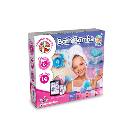 Bath Bombs Kit V. Gra edukacyjna dostarczany ze składaną torbą prezentową