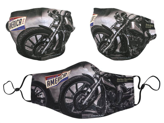 Maseczka ochronna z filtrem - Motory (CARMANI)